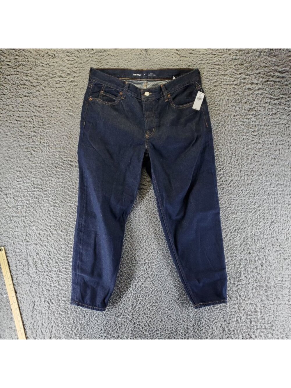 Old Navy Jeans Womens Size 6 Blue High-Rise Slouchy Taper 100% Cotton *NWT*